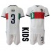 Tanie Strój piłkarski Portugalia Pepe #3 Koszulka Wyjazdowej dla dziecięce MŚ 2022 Krótkie Rękawy (+ szorty)